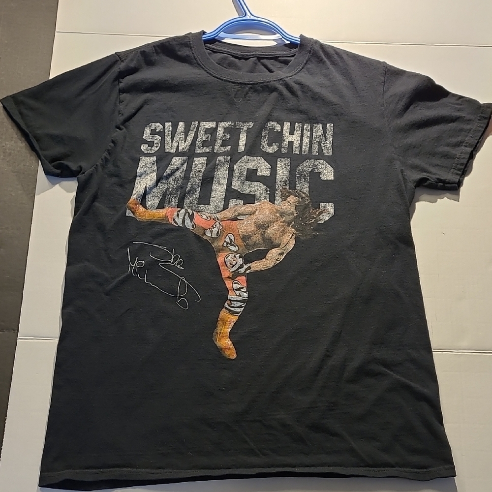2017 WWE Licensed Shawn Michaels Sweet Chin Music T-Shirt Size MED